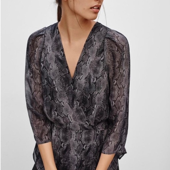 Aritzia Babton Snakeskin Blouse - Picture 3 of 3